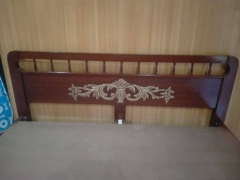 pure wood bed. 1