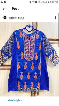2pc embroided stiched suit