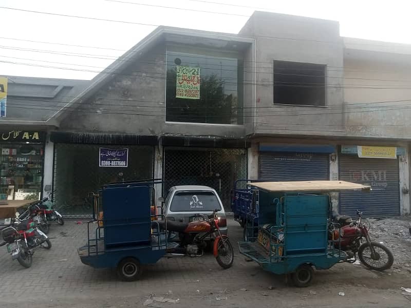 SEMI COMMERCIAL SHOP FOR RENT VERY PRIME LOCATION AT MAIN KASHMIR ROAD TOWNSHIP LAHORE 1