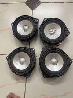 4 jbl car speakers used  and 2 original grande speakers brand new