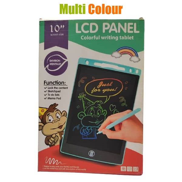 Writing Tablet For Kids 8.5,10 and 12 inches Multi Color Screen 4
