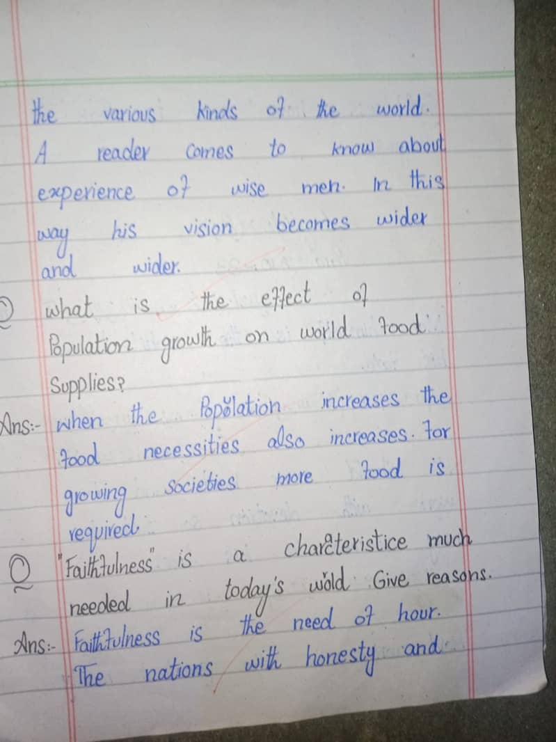 Handwriting assignment work 3