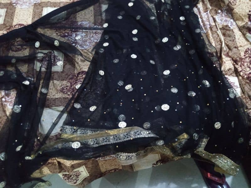 fancy black saree black lover petty coat blows belt 5