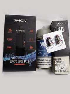 SMOK IPX-80, waterproof Vape kit with 3 coils and 2 flavours