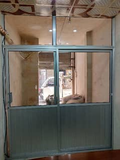 Aluminum Glass door for home and office with 3.5 feet slide door. 0