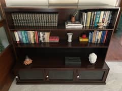 Custom-Made Dark Shisham Bookshelf