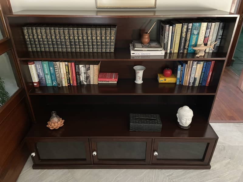 Custom-Made Dark Shisham Bookshelf 0