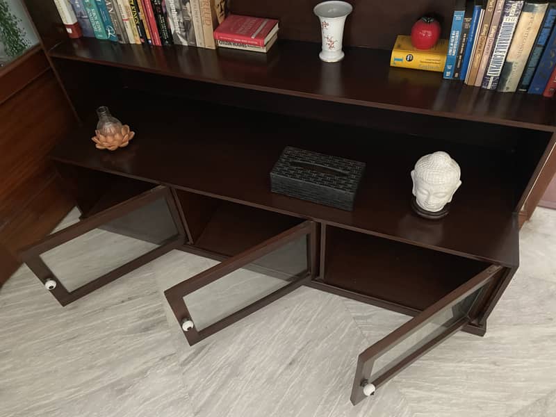 Custom-Made Dark Shisham Bookshelf 1