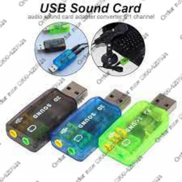 USB 2.0 to Virtual 7.1 Channel Audio 3D PC Sound Card Adapter 2