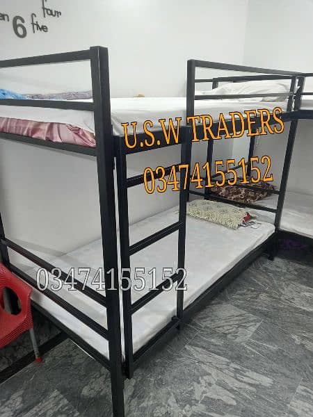 iron double bunk bed kids 6