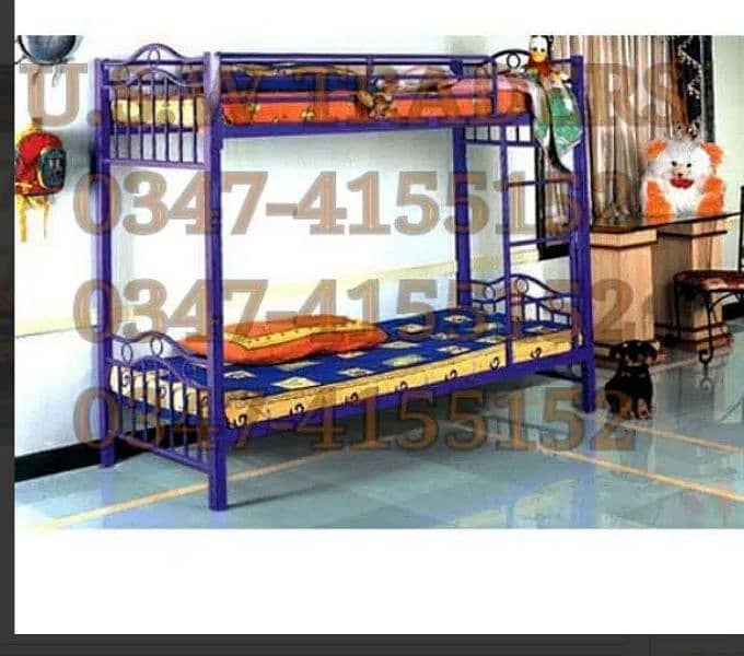iron double bunk bed kids 7