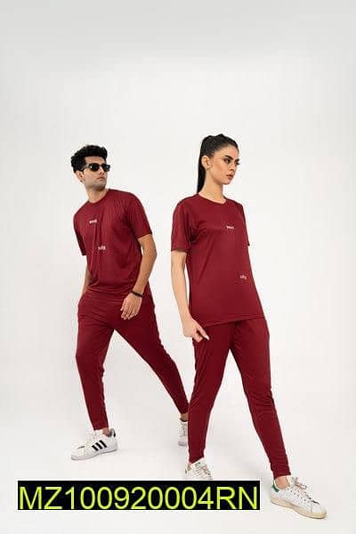 1 PC Women 's stitched plain tracksuit with free delivery 2