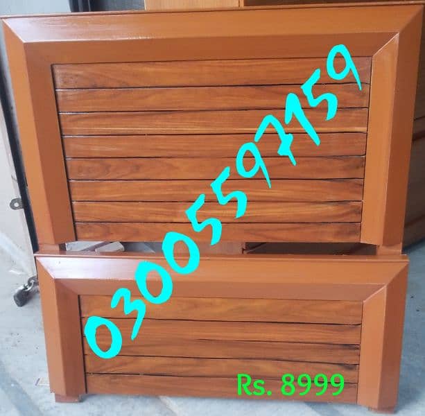 single bed double bed wood furniture hostel dressing almari side table 10