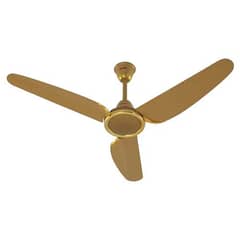 Royal Fan Ceiling 56'' New Model Golden Color Pure Copper Wire