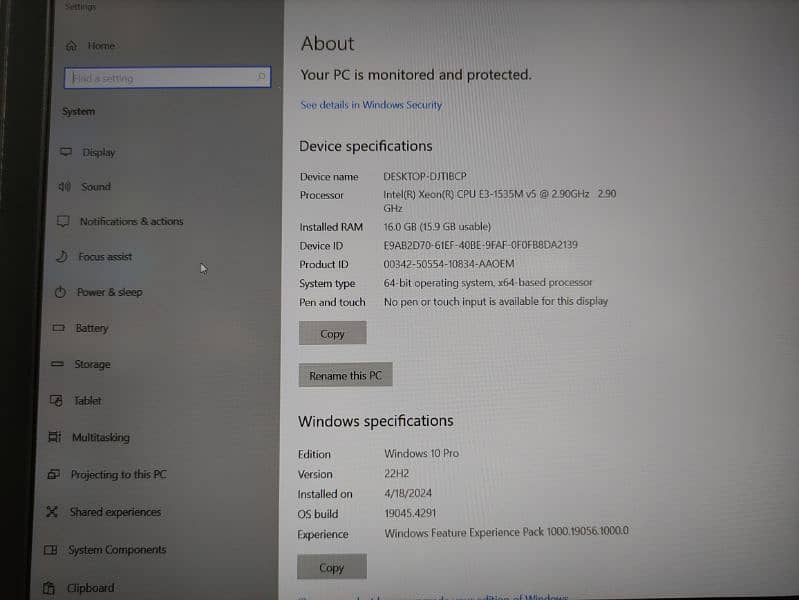 Dell Precision 7510 (Xeon Processors Workstations) 2GB Nvidia M1000m 11
