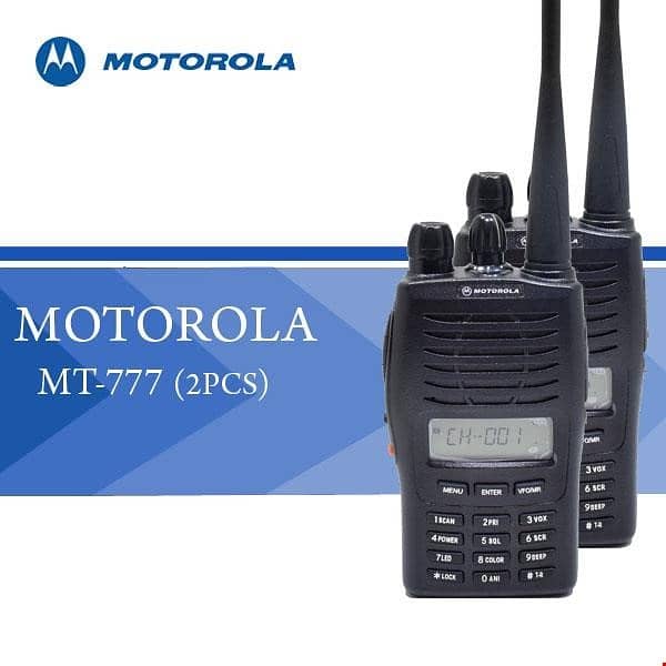 Motorola MT777 Two way radio walkie talkie handheld UHF-VHF Supported 1