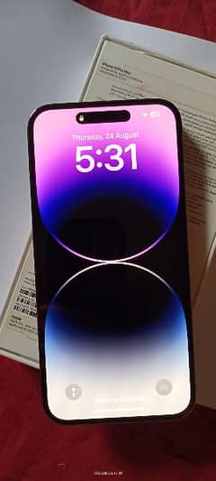 iphone 14 pro max, deep purple, 128gb, dual sim,