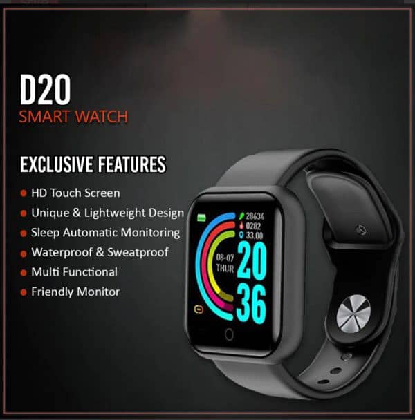 D20 Ultra Smart Watch Heart Rate Blood Pressure Oxygen Reloj Intellige 3