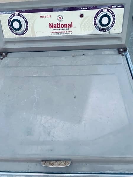 national washing machine (03) years warranty left 4