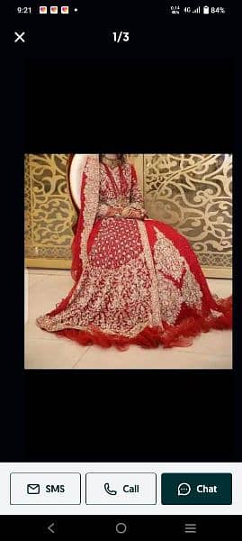 10 by 10 contion lehnga /mexi only one time used brand new condition 4