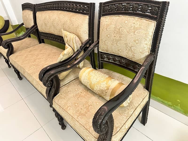 Four pieces chair set with Shisham wood 0