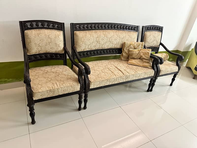 Four pieces chair set with Shisham wood 1