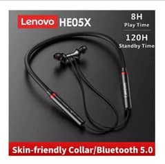 Original Branded Lenovo He05X Bluetooth Neckband High Quality for sale