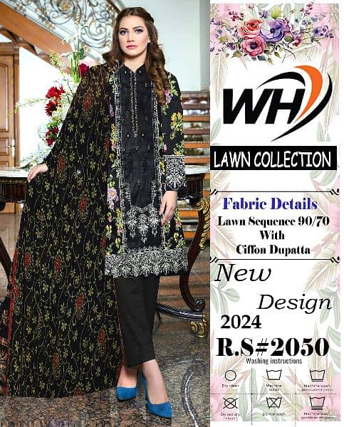 new ladiees unstitched lawn soot 1