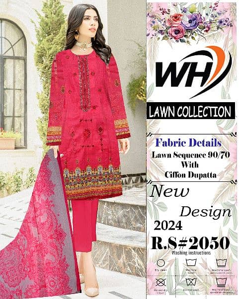 new ladiees unstitched lawn soot 3