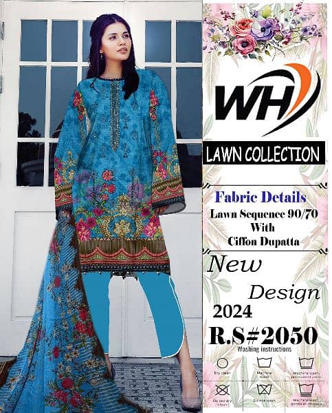 new ladiees unstitched lawn soot 6