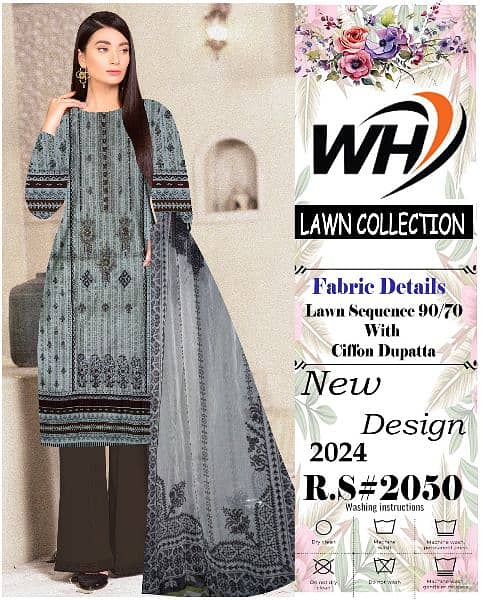 new ladiees unstitched lawn soot 12