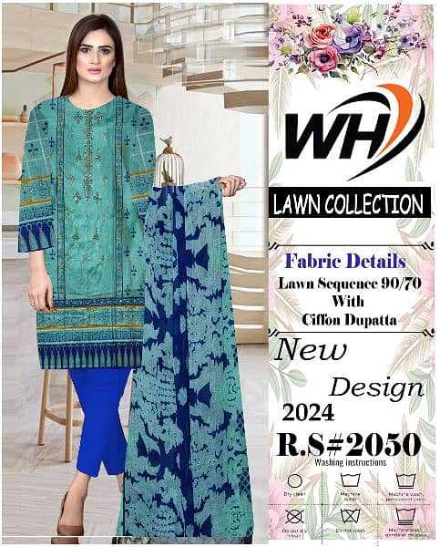 new ladiees unstitched lawn soot 13