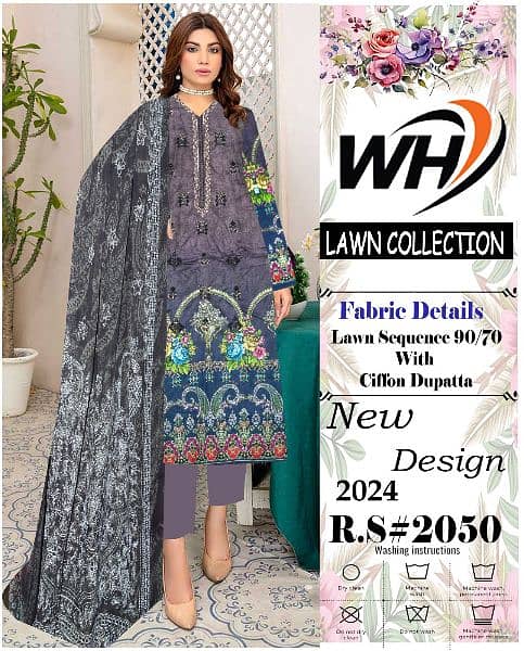 new ladiees unstitched lawn soot 16