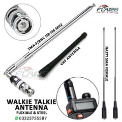 UHF VHF Antenna HYT Antenna flexible, Long Steel Antenna walkie talkie 0