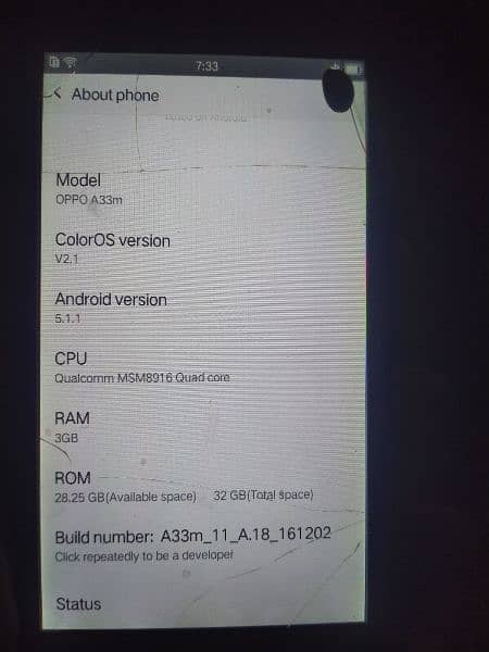 Oppo a33 mobile for sell 1
