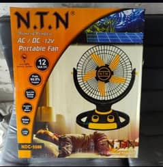 NTN Brand New AC/ DC portable Fan/ Solar Fan. 0