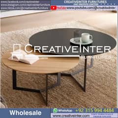 Coffee Table Set of Two Nested Modren Center Sofa Chair