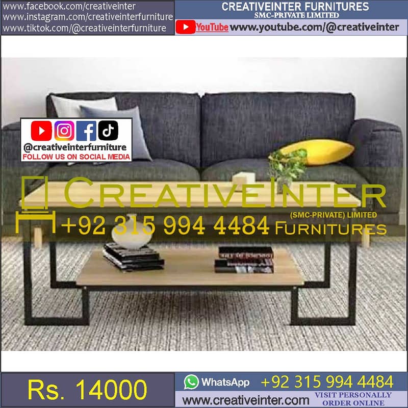 Coffee Table Set of Two Nested Modren Center Sofa Chair 9