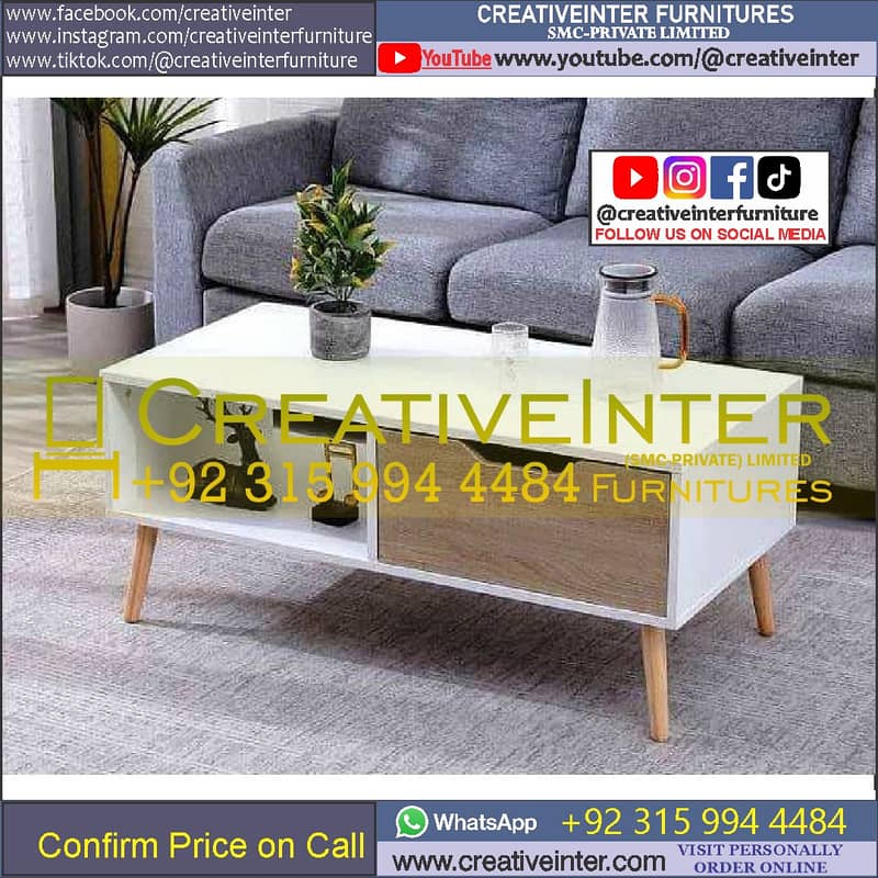 Coffee Table Set of Two Nested Modren Center Sofa Chair 13