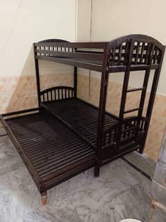 iron triple bed