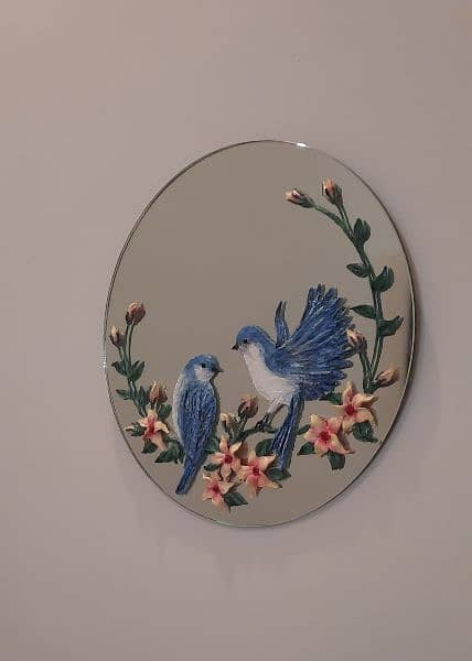 sculpture painted mirror 0