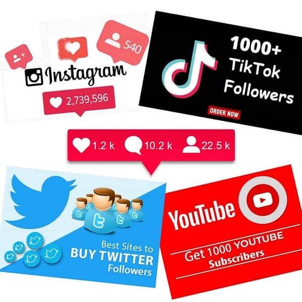 Instagram, TikTok, Twitter Followers, Likes and Views 4