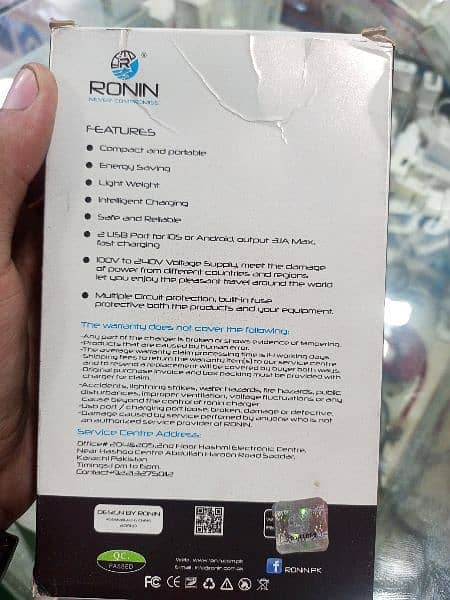 Ronin orignal charger for sale (03006010852) 1