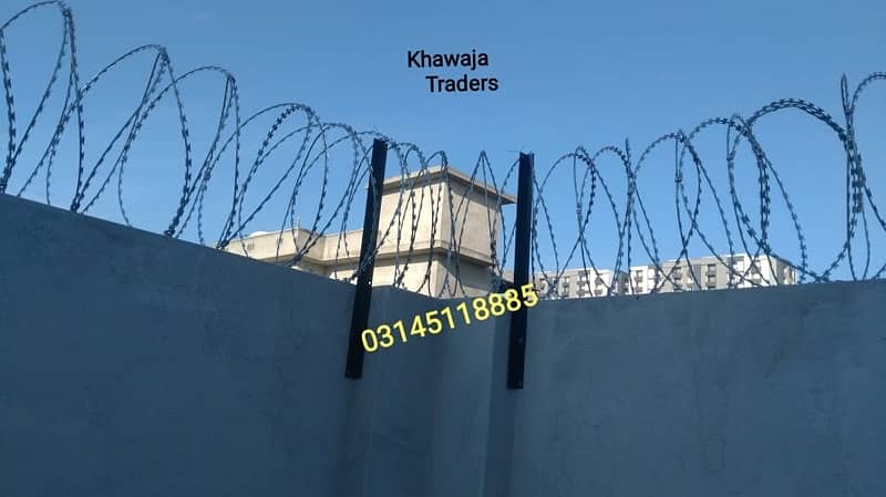Khawaja: Concertina Barbed wire, Chainlink fence, Razor wire 6