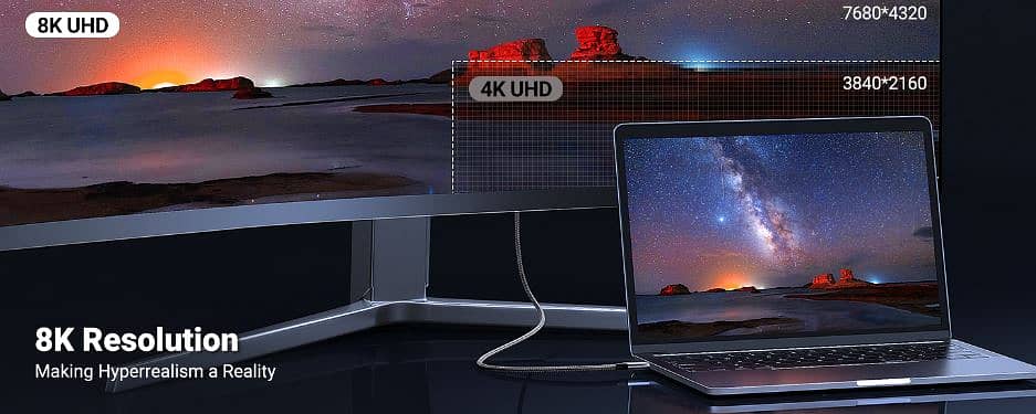 Type C USB C Branded Thunderbolt Display Cable TypeC to Type C 2K 4K 3