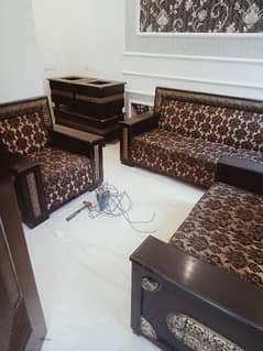 sofa set with center table and side table