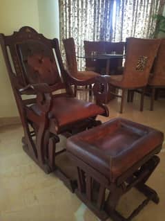 Rocking chair with footrest