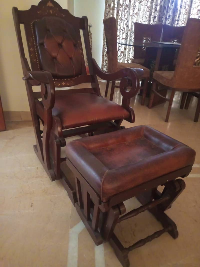 Rocking chair with footrest 1