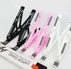 Laptop/tablet foldable plastic stand