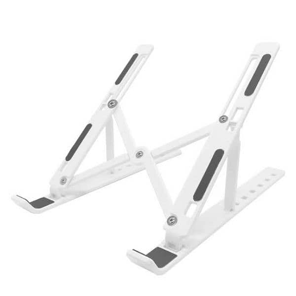 Laptop/tablet foldable plastic stand 1